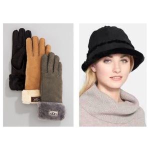 UGG Bucket Hat & Glove Set